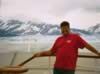 Philip with the Hubbard Glacier in the Background (29,505 bytes)